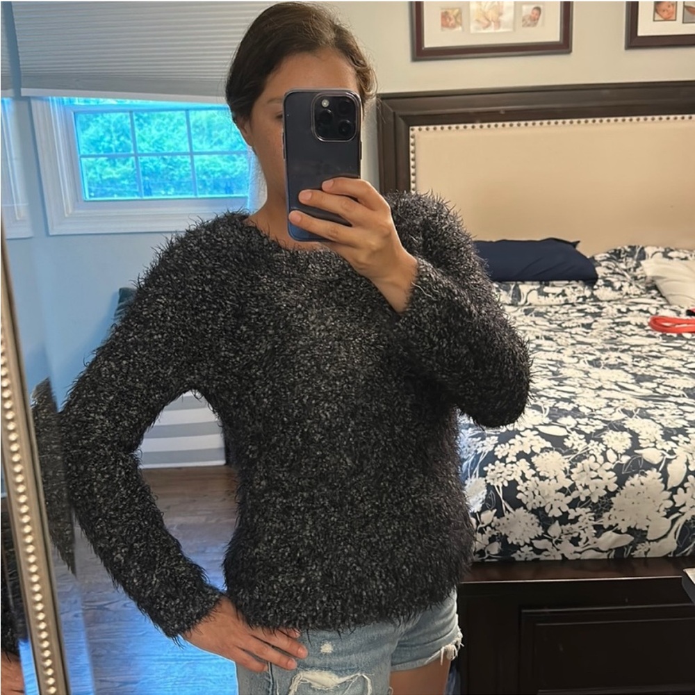 Elegant Charcoal Italian Elegant Sweater